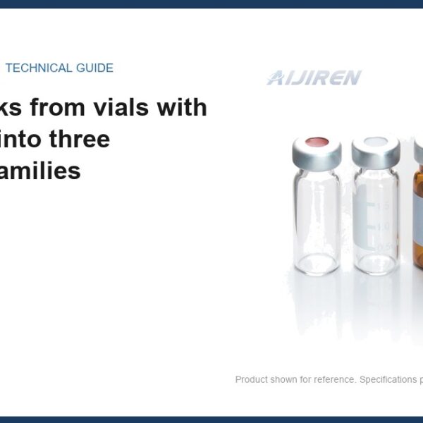 2ml HPLC Vial InsertGhost peaks from vials with caps split into three chemical families